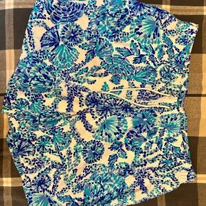 Lilly Pulitzer Blue and Green Swim Trunks